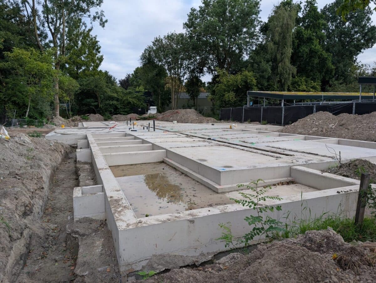 Fundering van een gebouw